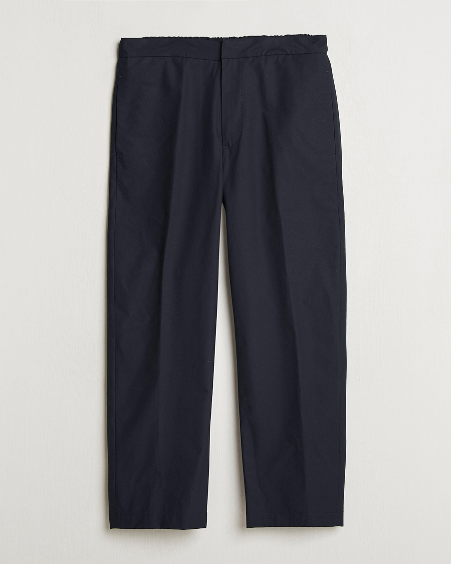 Hombres | Pantalones | Jil Sander | Water Repellent Cotton Drawstring Pants Navy
