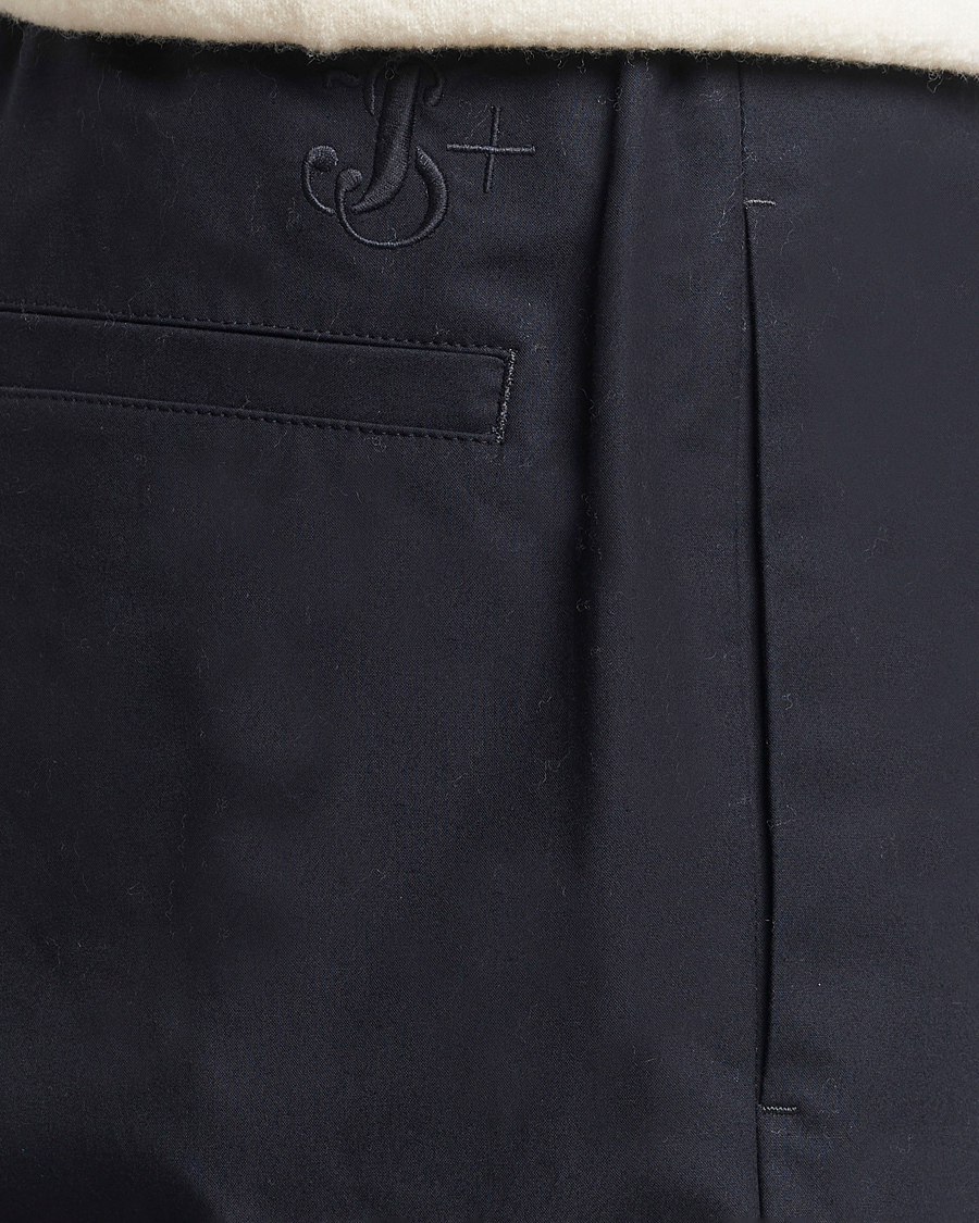 Hombres | Pantalones | Jil Sander | Water Repellent Cotton Drawstring Pants Navy
