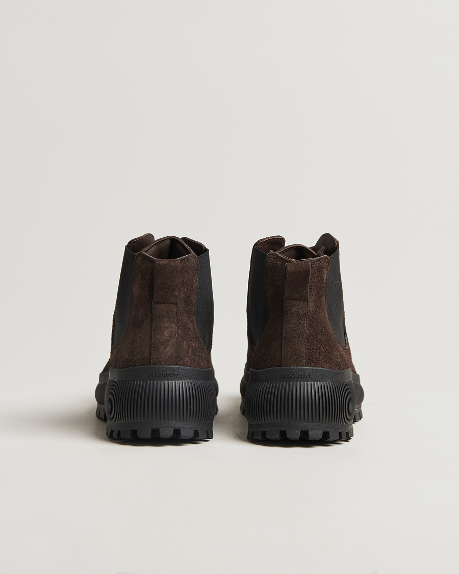 Hombres | Jil Sander Suede Ankle Boots Dark Brown | Jil Sander | Suede Ankle Boots Dark Brown