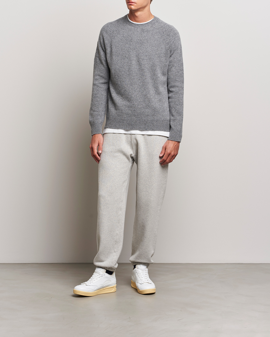 Hombres | Jerséis y prendas de punto | Jil Sander | Seamless Crew Neck Sweater Grey Melange