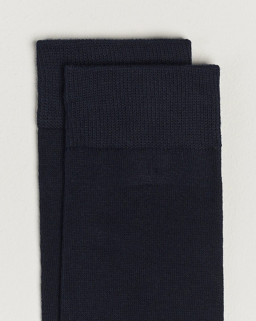 Hombres |  | Topeco | Solid Care of Carl Cotton Sock Navy