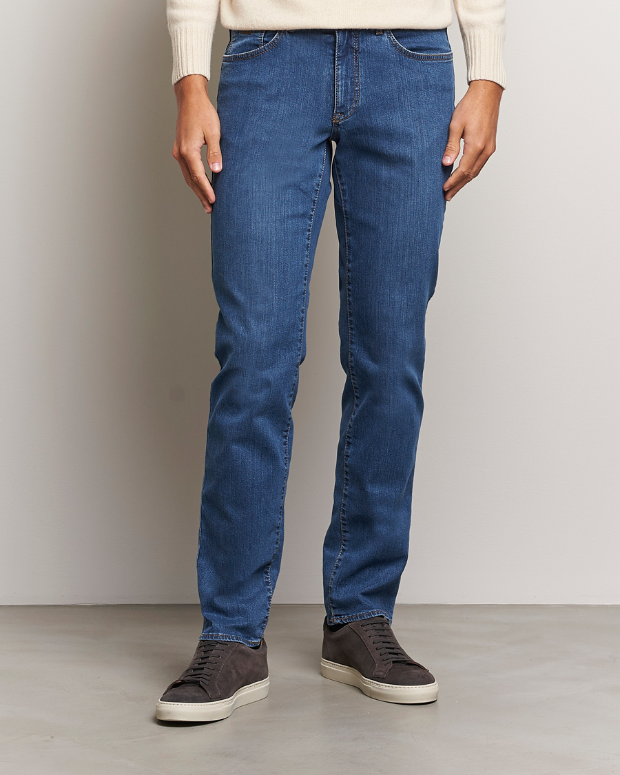 Hombres | Pantalones | Brax | Cadiz Premium Flex Denim Blue Used