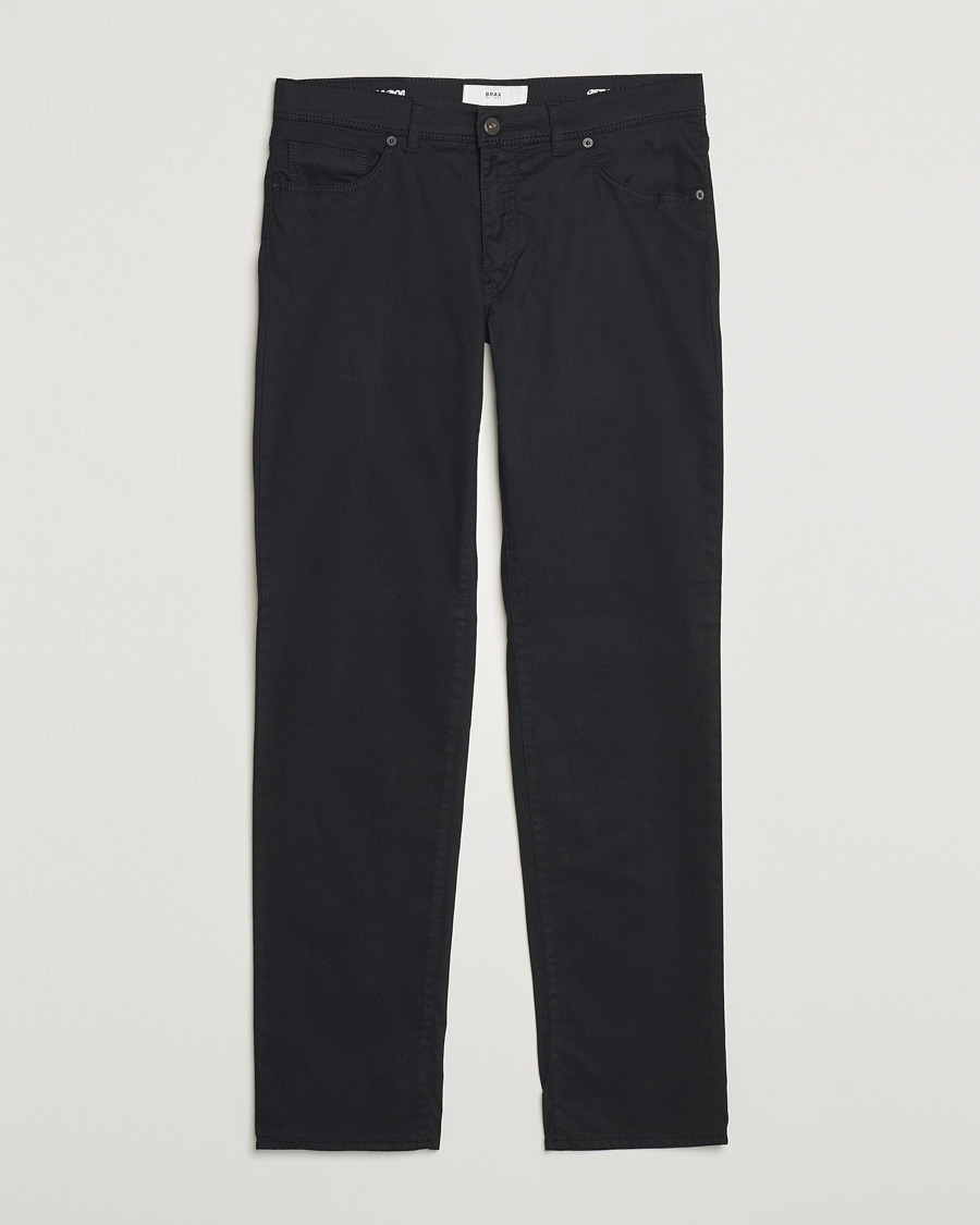 Hombres | Pantalones | Brax | Cadiz Cotton Satin 5-Pocket Pants Perma Black