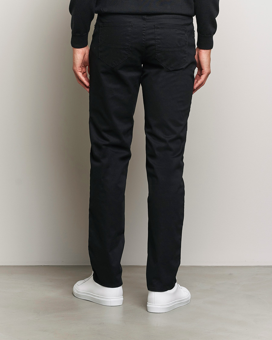 Hombres | Pantalones | Brax | Cadiz Cotton Satin 5-Pocket Pants Perma Black