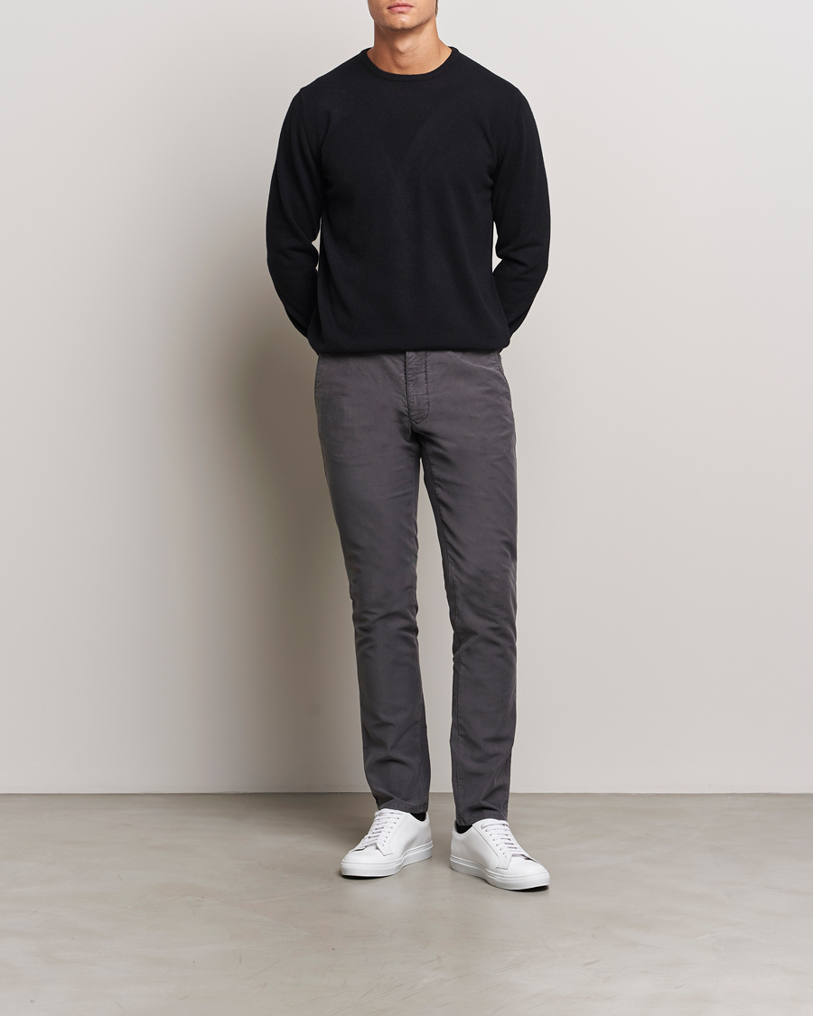 Hombres | Jerséis y prendas de punto | Morgano | Wool/Cashmere Crewneck Black