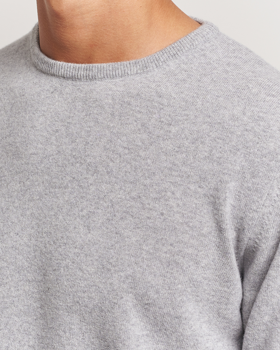 Hombres | Jerséis y prendas de punto | Morgano | Wool/Cashmere Crewneck Mid Grey