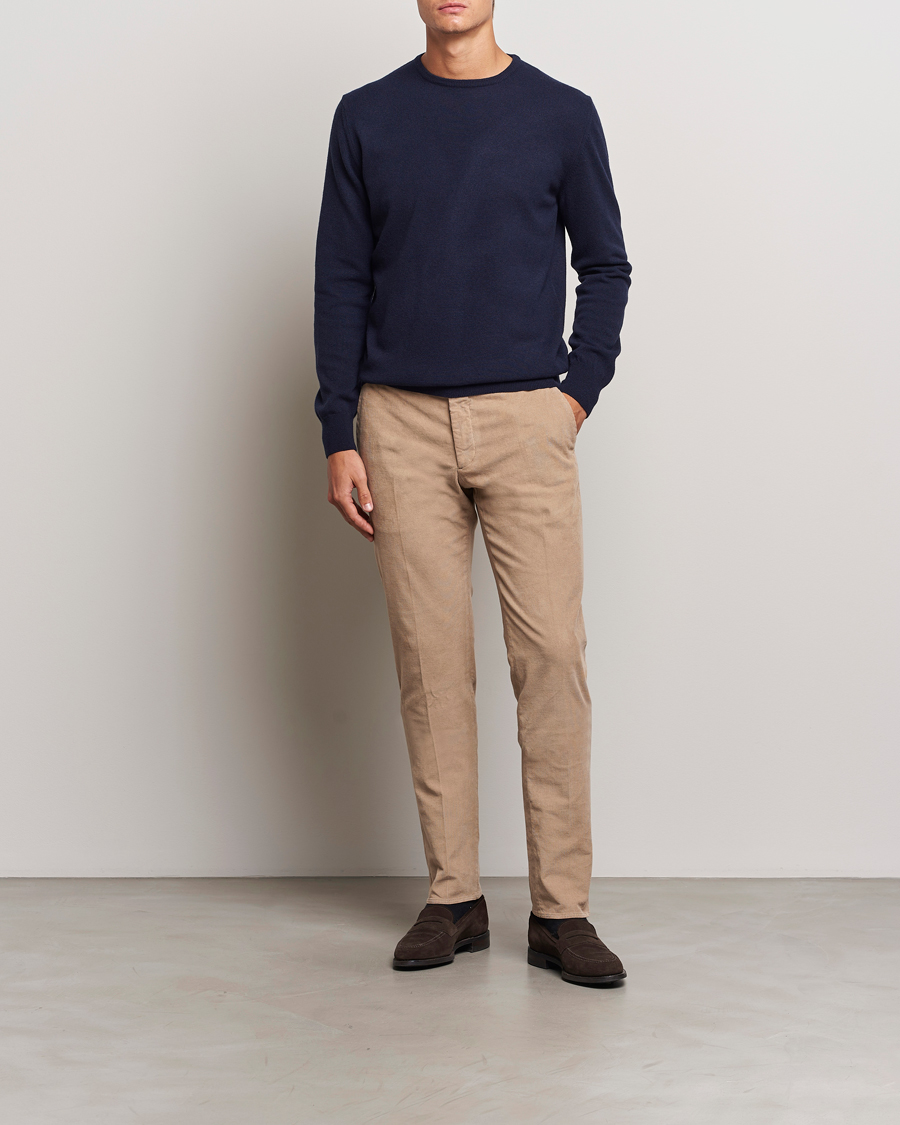 Hombres | Jerséis y prendas de punto | Morgano | Wool/Cashmere Crewneck Navy