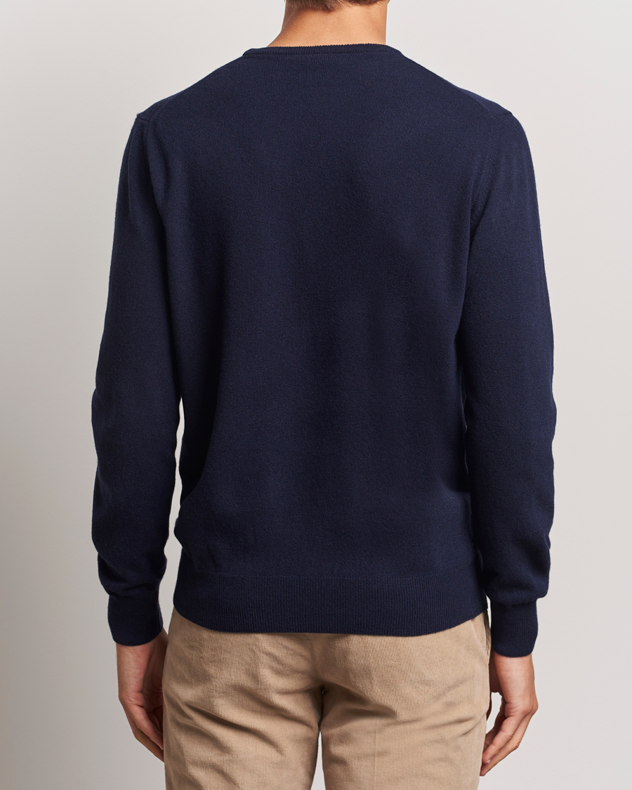 Hombres | Jerséis y prendas de punto | Morgano | Wool/Cashmere Crewneck Navy