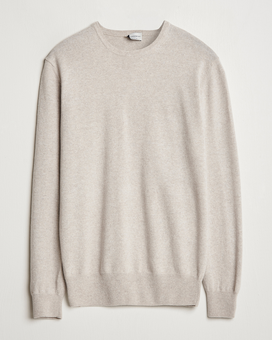 Hombres | Jerséis y prendas de punto | Morgano | Wool/Cashmere Crewneck Beige