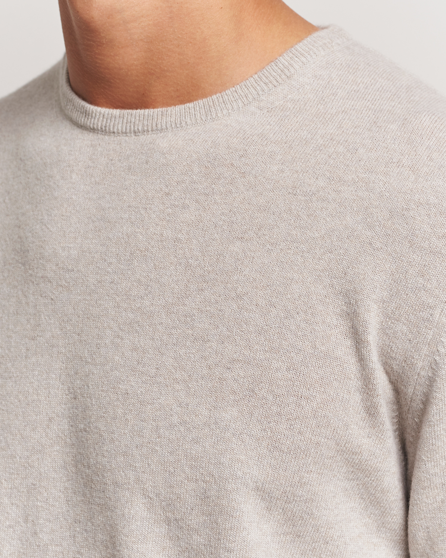 Hombres | Jerséis y prendas de punto | Morgano | Wool/Cashmere Crewneck Beige