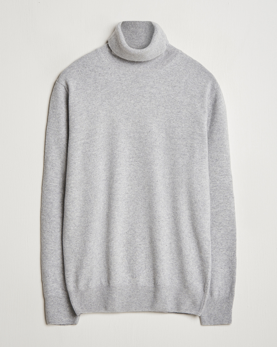 Hombres | Jerséis y prendas de punto | Morgano | Wool/Cashmere Rollneck Mid Grey