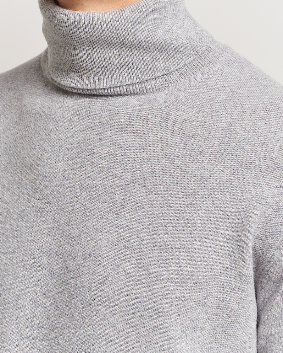 Hombres | Jerséis y prendas de punto | Morgano | Wool/Cashmere Rollneck Mid Grey