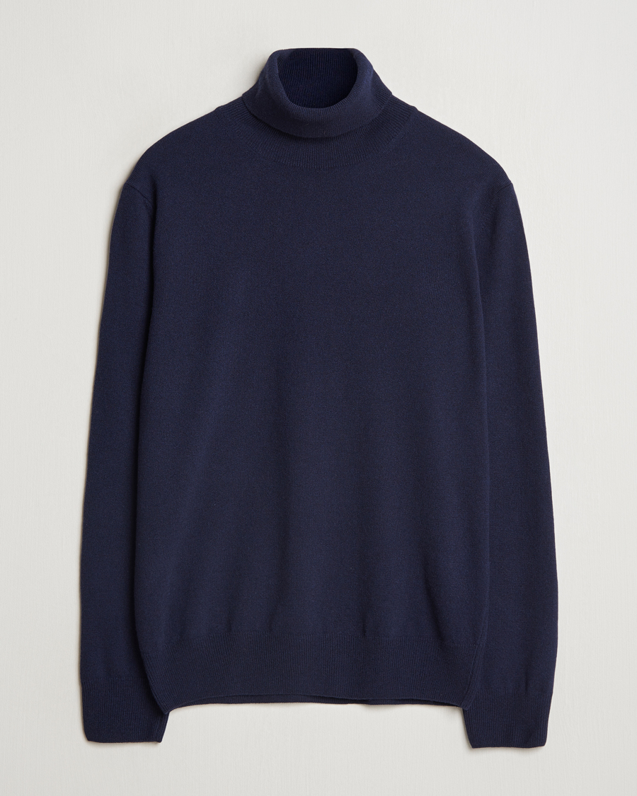 Hombres | Jerséis y prendas de punto | Morgano | Wool/Cashmere Rollneck Navy