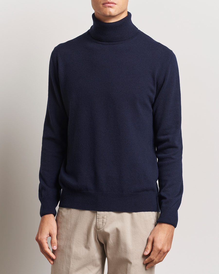 Hombres | Jerséis y prendas de punto | Morgano | Wool/Cashmere Rollneck Navy