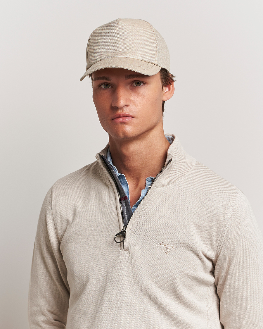 Hombres | Wigéns Baseball Linen Cap Sand | Wigéns | Baseball Linen Cap Sand