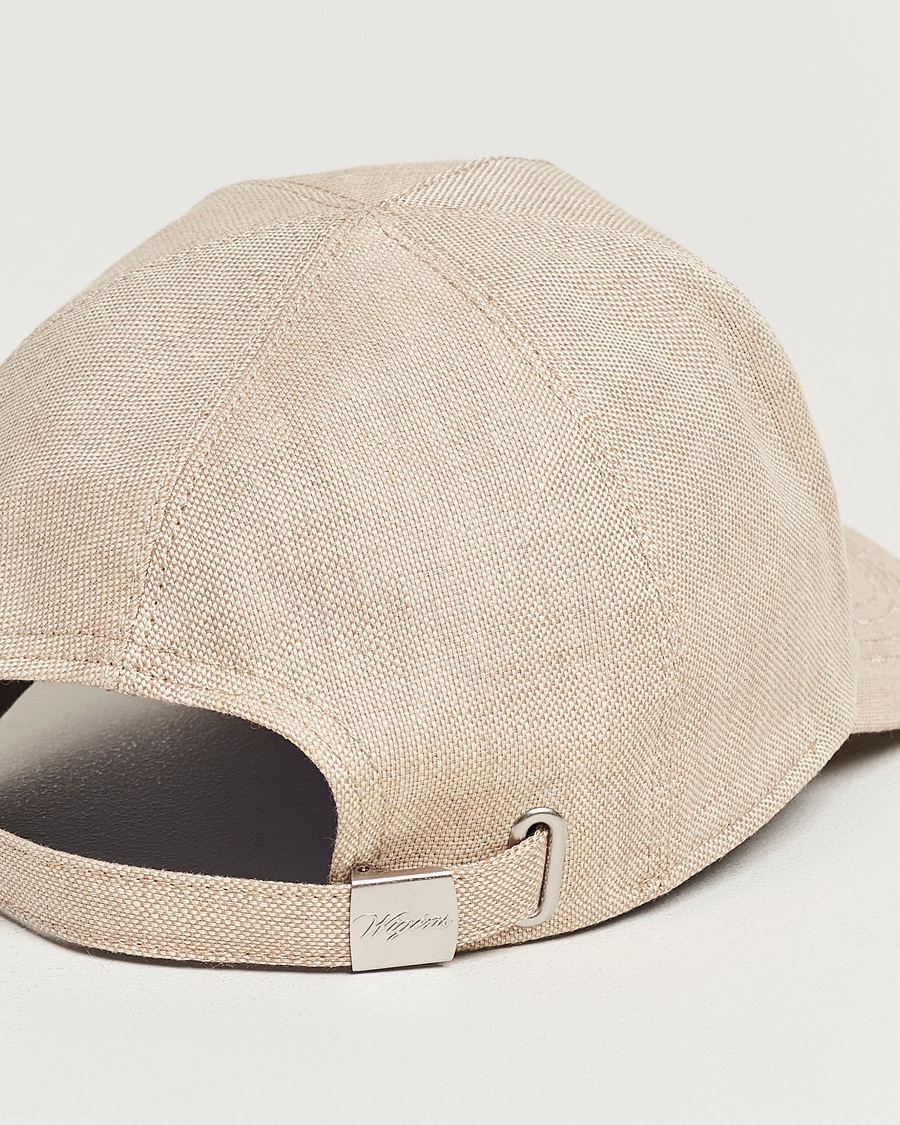 Hombres | Wigéns Baseball Linen Cap Sand | Wigéns | Baseball Linen Cap Sand