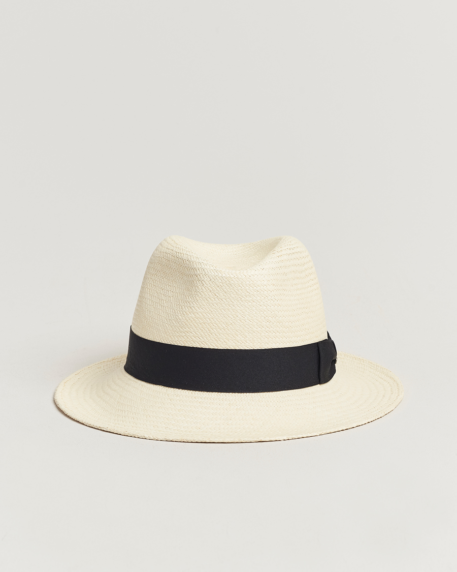Hombres | Sombreros y gorras | Wigéns | Panama Hat White/Black