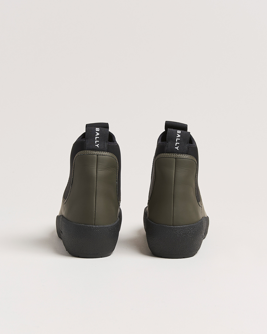 Hombres | Bally Cubrid II Soft Curling Boot Olive | Bally | Cubrid II Soft Curling Boot Olive