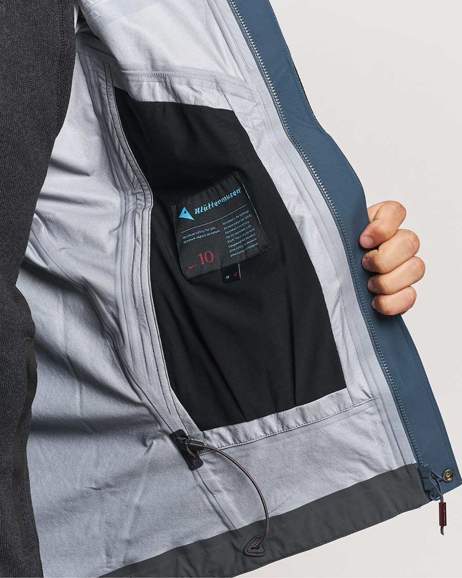 Hombres | Abrigos y chaquetas | Klättermusen | Asynja Lightweight Waterproof Jacket Midnight Blue