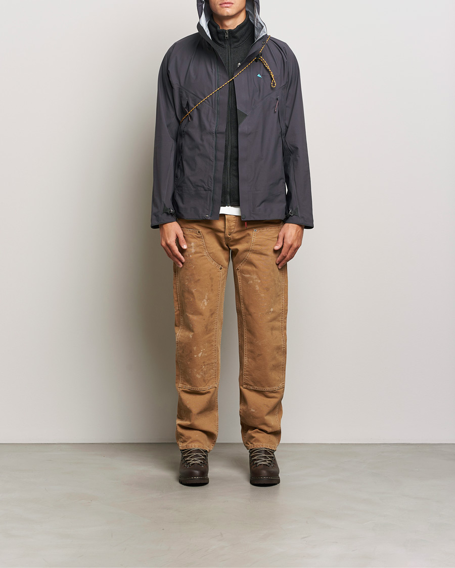 Hombres | Abrigos y chaquetas | Klättermusen | Asynja Lightweight Waterproof Jacket Raven