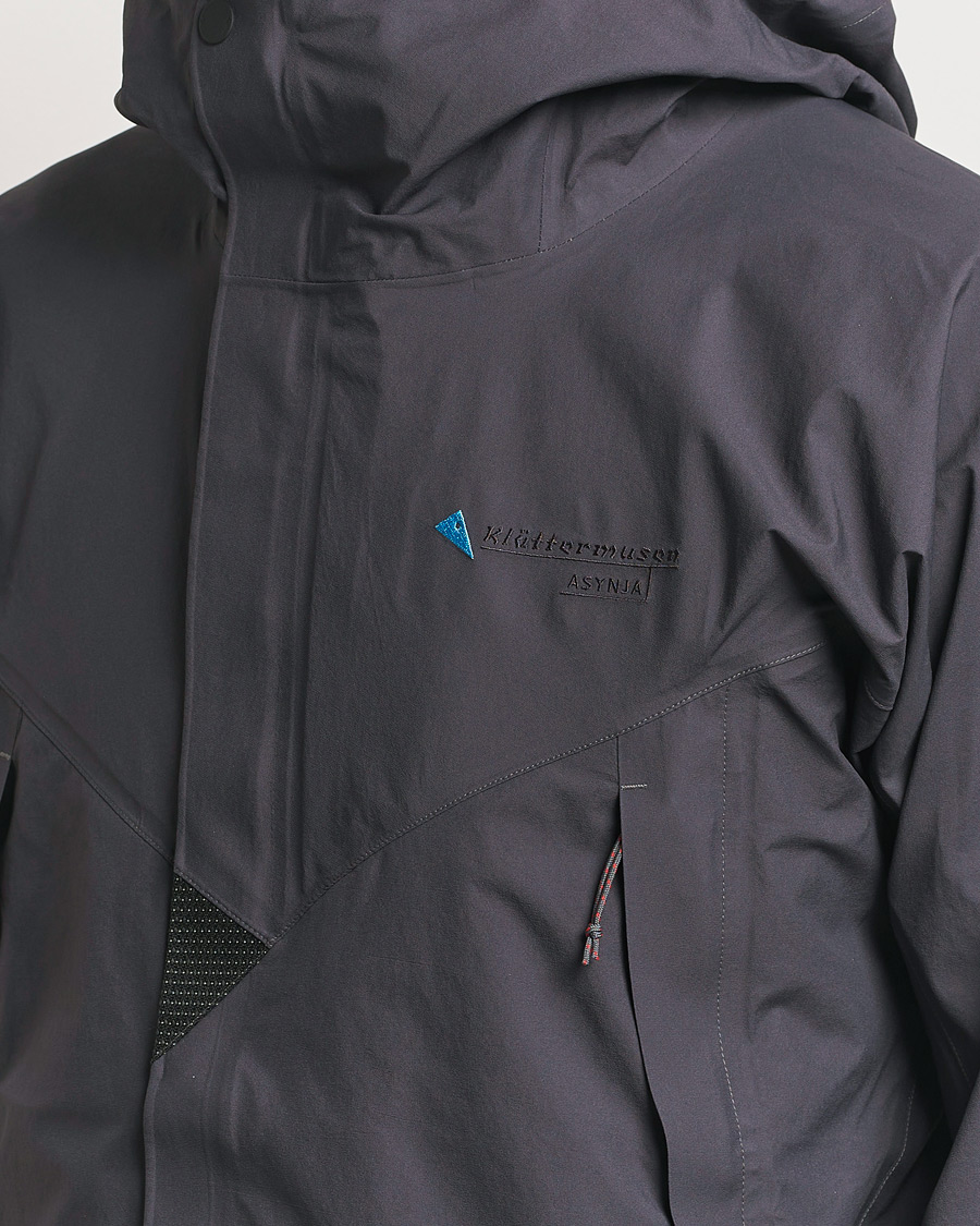 Hombres | Abrigos y chaquetas | Klättermusen | Asynja Lightweight Waterproof Jacket Raven
