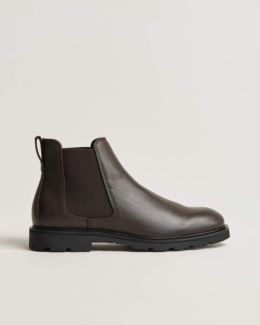 Hombres | UBR Thunder Chelsea Leather Boot Dark Brown | UBR | Thunder Chelsea Leather Boot Dark Brown