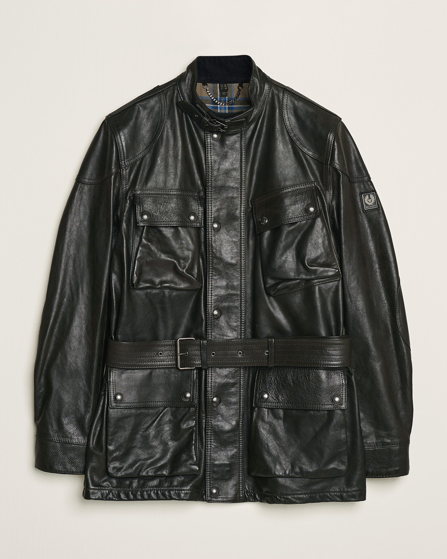 Hombres | Abrigos y chaquetas | Belstaff | Trailmaster Panther Leather Jacket Black