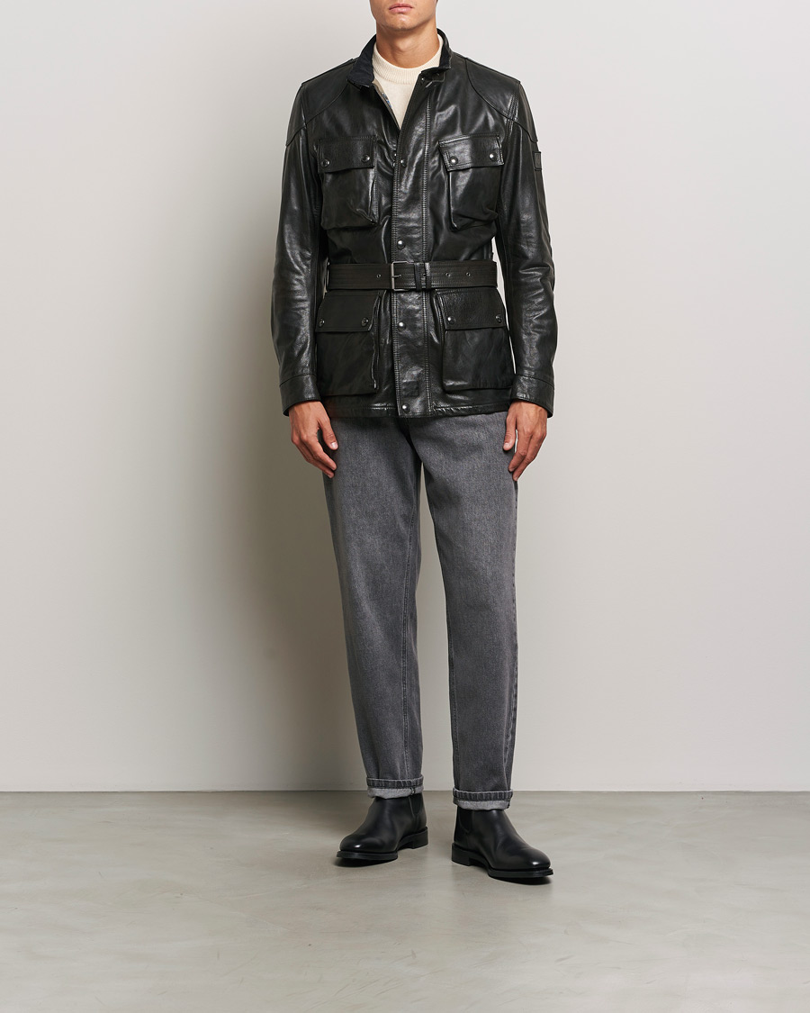 Hombres | Abrigos y chaquetas | Belstaff | Trailmaster Panther Leather Jacket Black