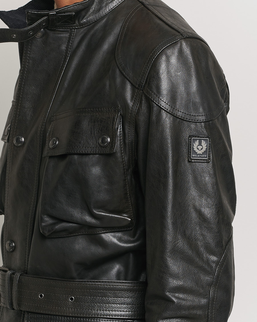 Hombres | Abrigos y chaquetas | Belstaff | Trailmaster Panther Leather Jacket Black