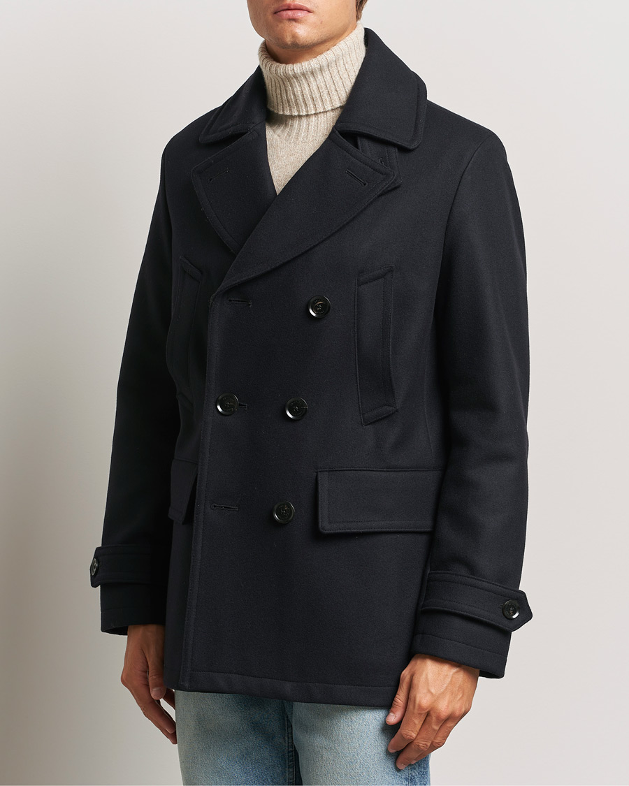 Hombres | Abrigos y chaquetas | Belstaff | Milford Wool Peacoat Ink Blue