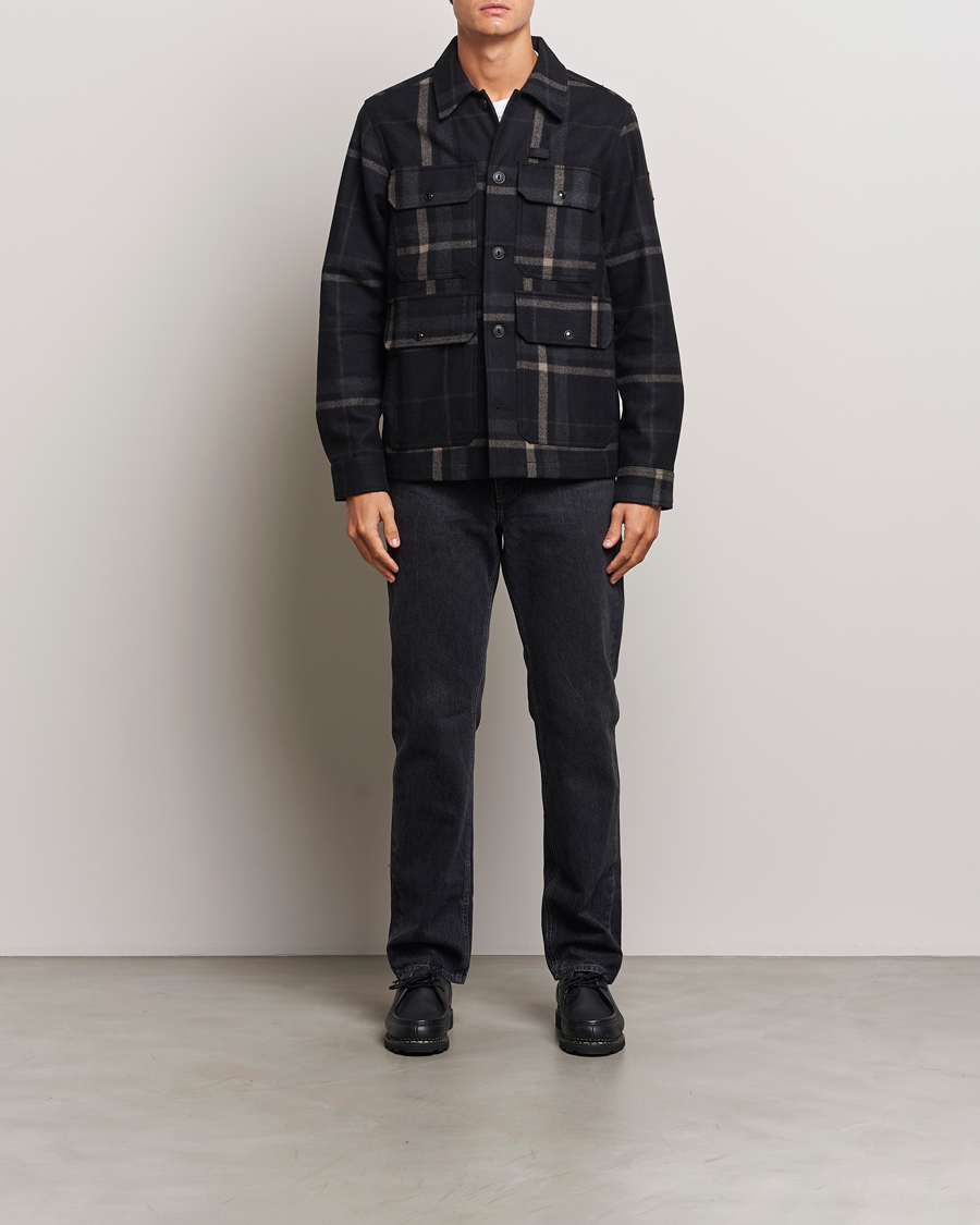 Hombres | Abrigos y chaquetas | Belstaff | Forge Checked Wool Jacket Charcoal