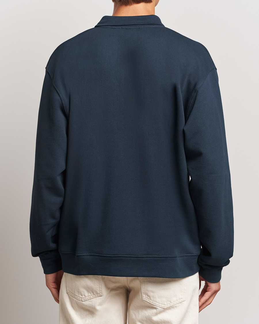 Hombres | Jerséis y prendas de punto | Mackintosh | Rain Shine Zip Sweatshirt Navy