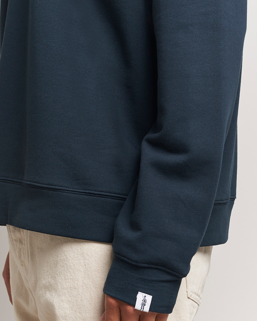Hombres | Jerséis y prendas de punto | Mackintosh | Rain Shine Zip Sweatshirt Navy