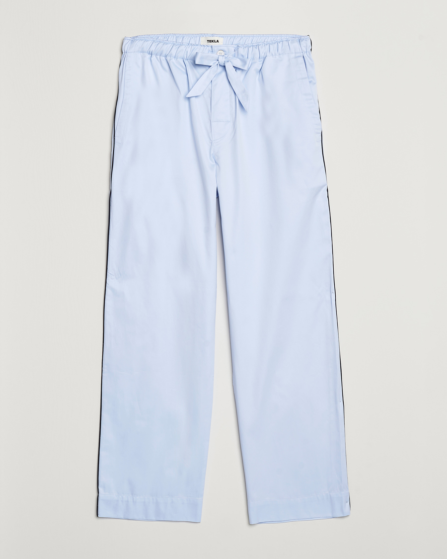 Hombres | Pijamas y batas | Tekla | Sateen Pyjama Pants Bellhop Blue