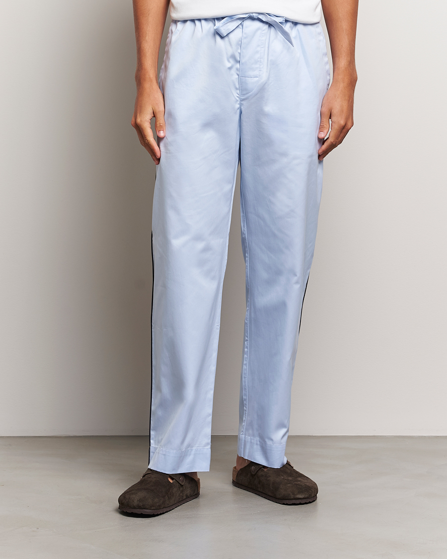 Hombres | Pijamas y batas | Tekla | Sateen Pyjama Pants Bellhop Blue