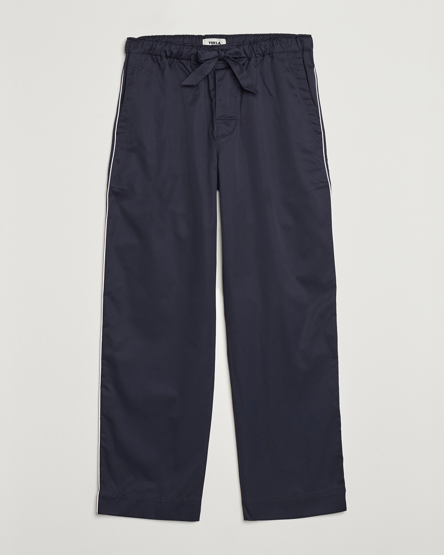 Hombres | Pijamas y batas | Tekla | Sateen Pyjama Pants Chelsea Navy