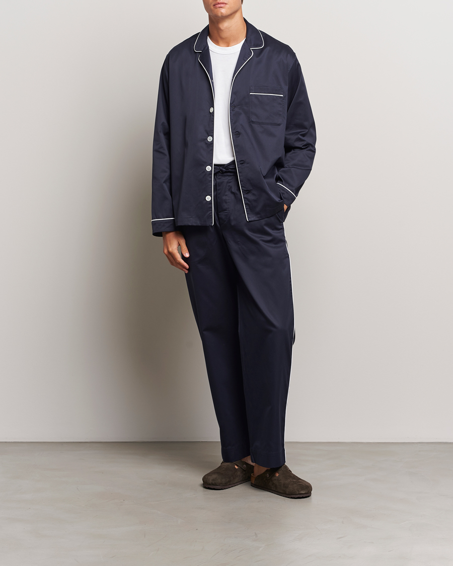Hombres | Pijamas y batas | Tekla | Sateen Pyjama Pants Chelsea Navy