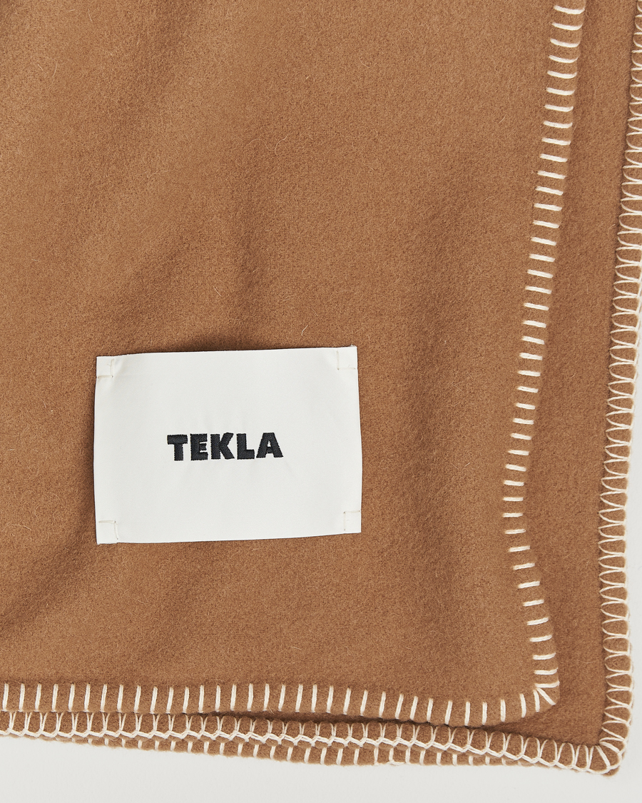 Hombres | Tekla Lambswool Blanket Oak | Tekla | Lambswool Blanket Oak
