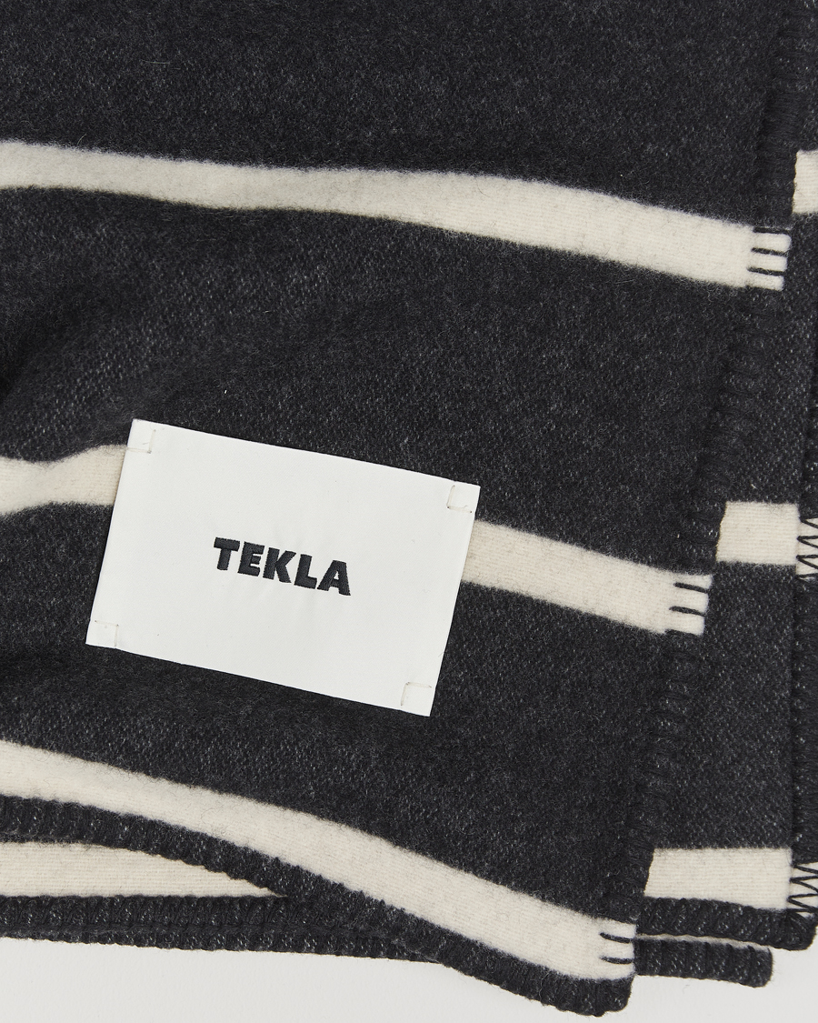 Hombres | Tekla Lambswool Blanket Starling Stripes | Tekla | Lambswool Blanket Starling Stripes