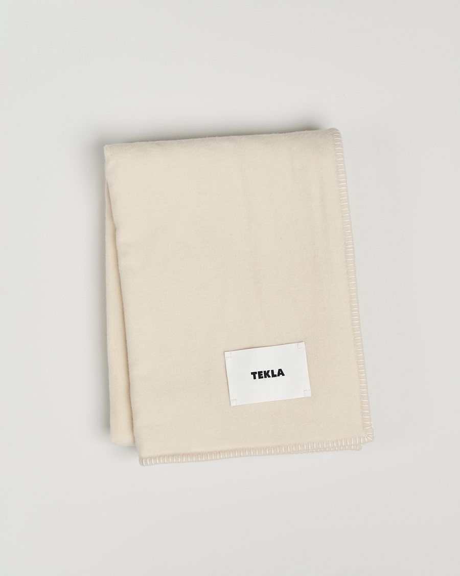 Hombres | Tekla Lambswool Blanket Snow | Tekla | Lambswool Blanket Snow