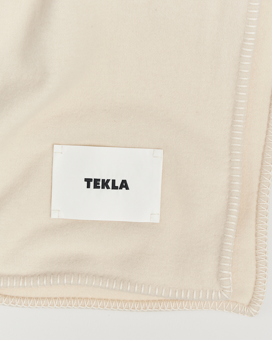Hombres | Tekla Lambswool Blanket Snow | Tekla | Lambswool Blanket Snow