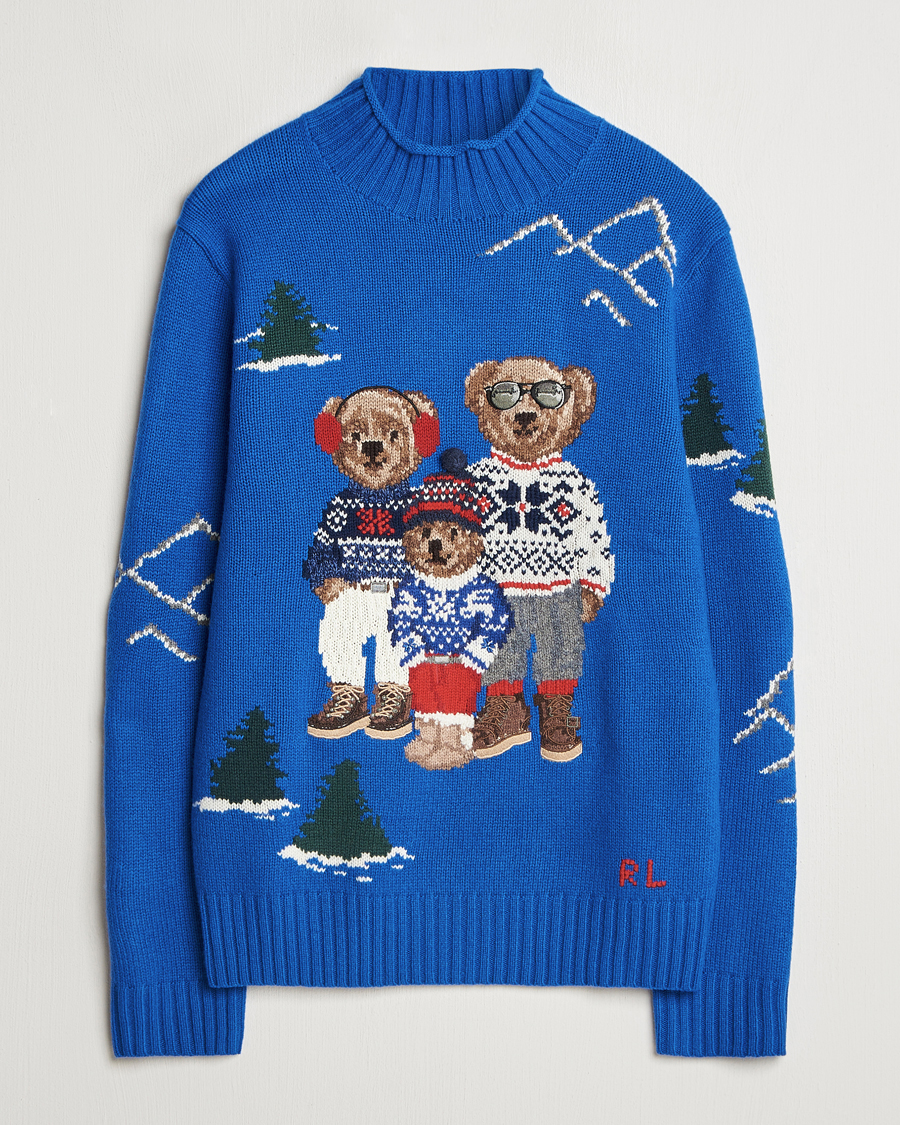 Hombres | Jerséis y prendas de punto | Polo Ralph Lauren | Family Bear Knitted Polo Heritage Royal