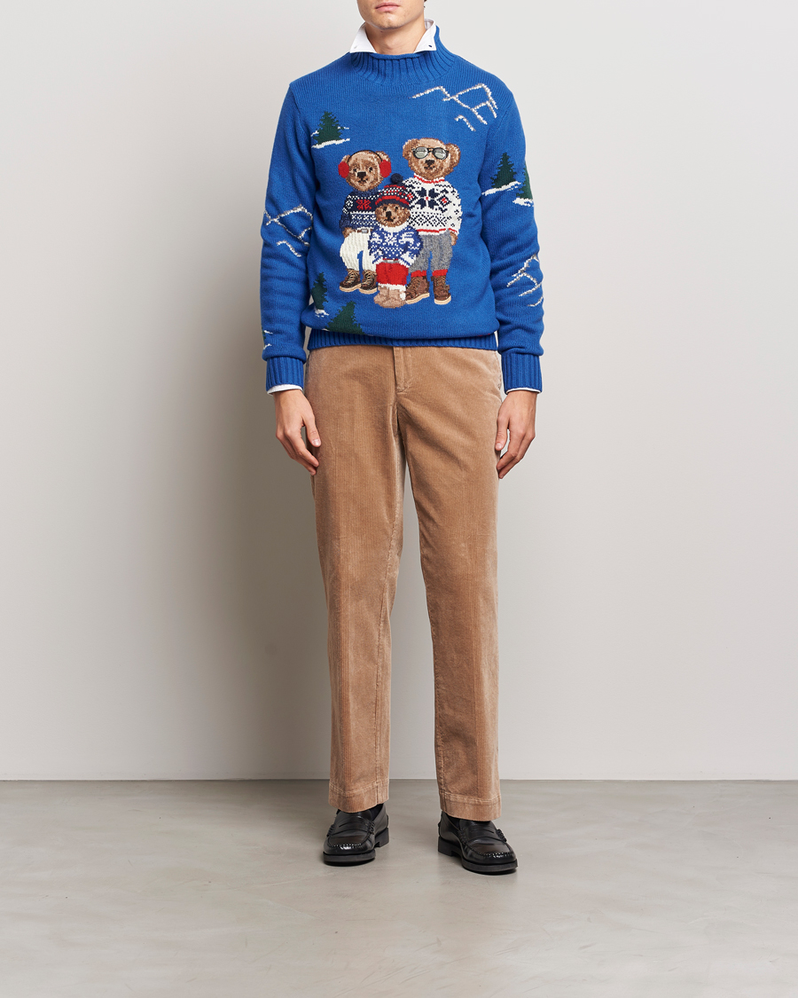 Hombres | Jerséis y prendas de punto | Polo Ralph Lauren | Family Bear Knitted Polo Heritage Royal
