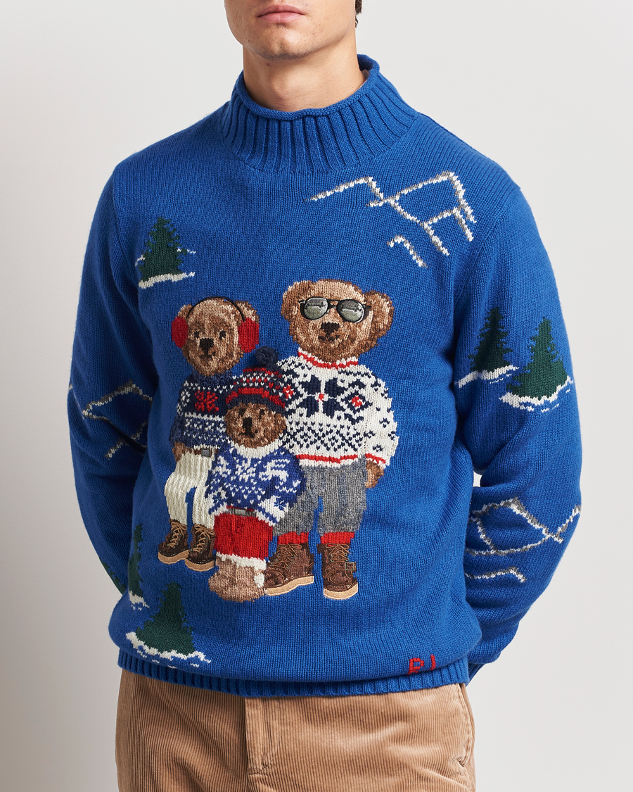 Hombres | Jerséis y prendas de punto | Polo Ralph Lauren | Family Bear Knitted Polo Heritage Royal