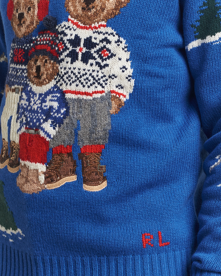 Hombres | Jerséis y prendas de punto | Polo Ralph Lauren | Family Bear Knitted Polo Heritage Royal