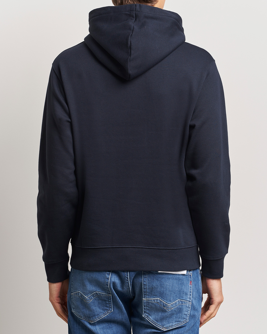 Hombres | Jerséis y prendas de punto | Replay | Tonal Logo Hoodie Navy