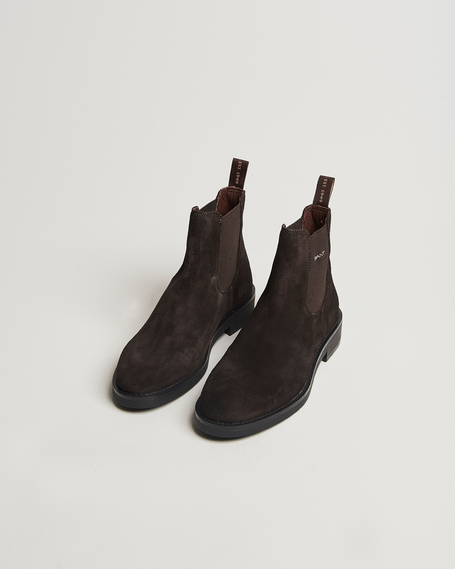 Hombres | GANT Prepdale Suede Chelsea Boot Espresso Brown | GANT | Prepdale Suede Chelsea Boot Espresso Brown