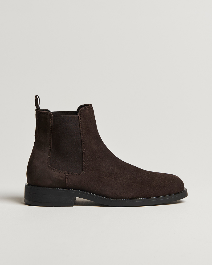 Hombres | GANT Rizmood Suede Chelsea Boot Dark Brown | GANT | Rizmood Suede Chelsea Boot Dark Brown