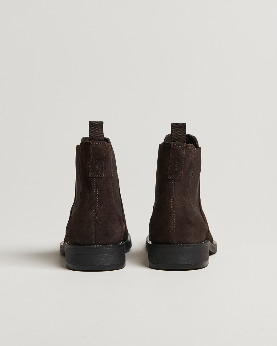 Hombres | GANT Rizmood Suede Chelsea Boot Dark Brown | GANT | Rizmood Suede Chelsea Boot Dark Brown