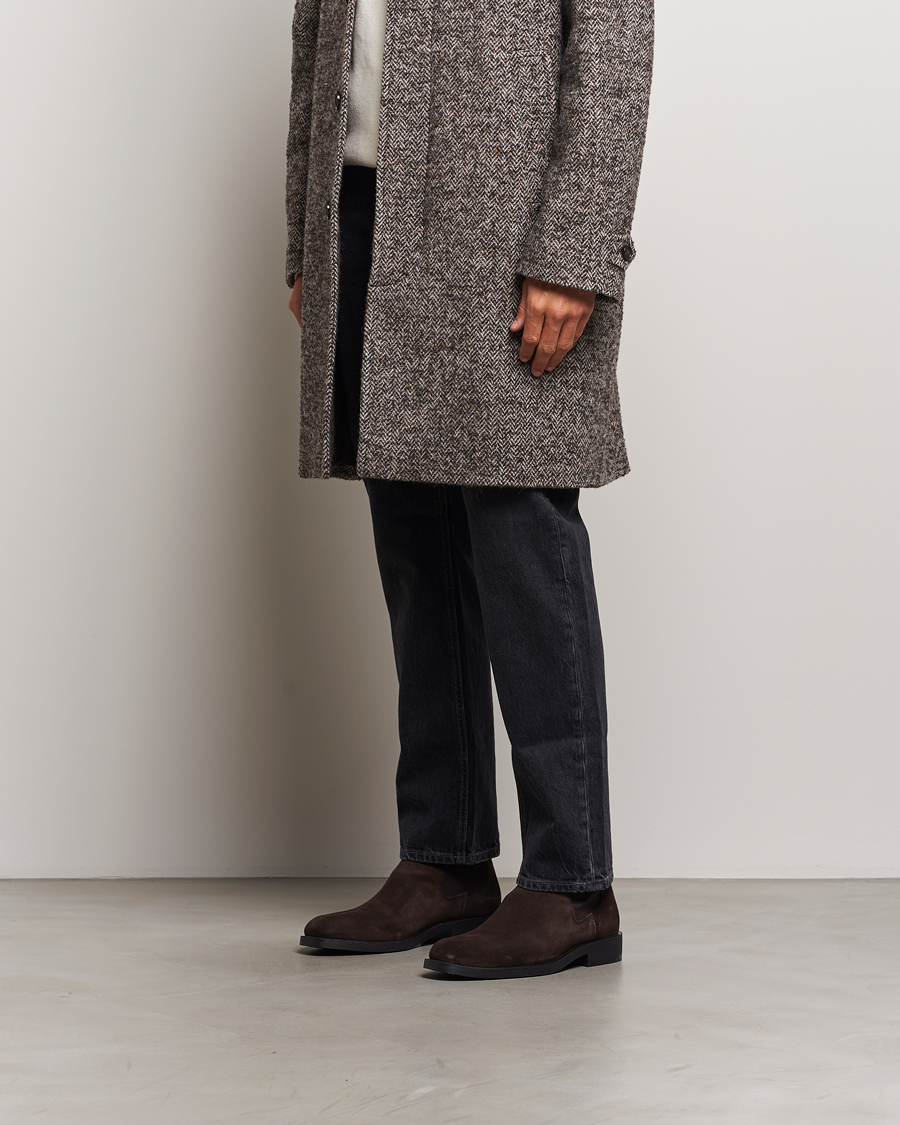 Hombres | GANT Rizmood Suede Chelsea Boot Dark Brown | GANT | Rizmood Suede Chelsea Boot Dark Brown